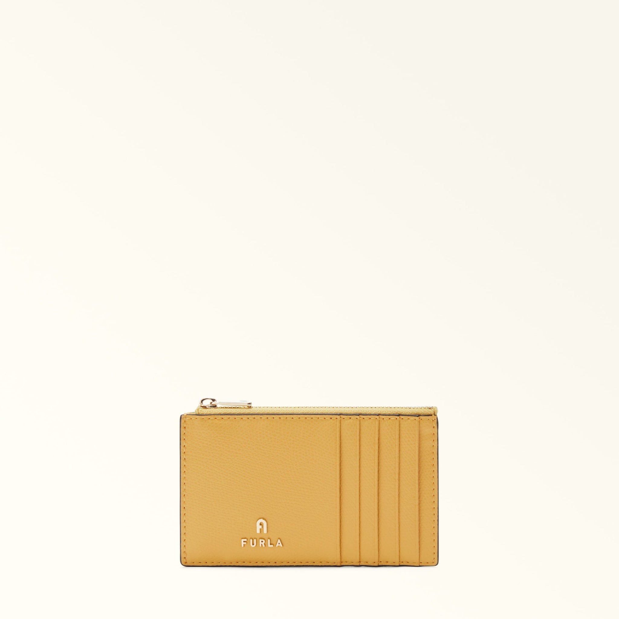 FURLA CAMELIA CARD CASE CREMA