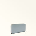 Light blue wallet on a white background