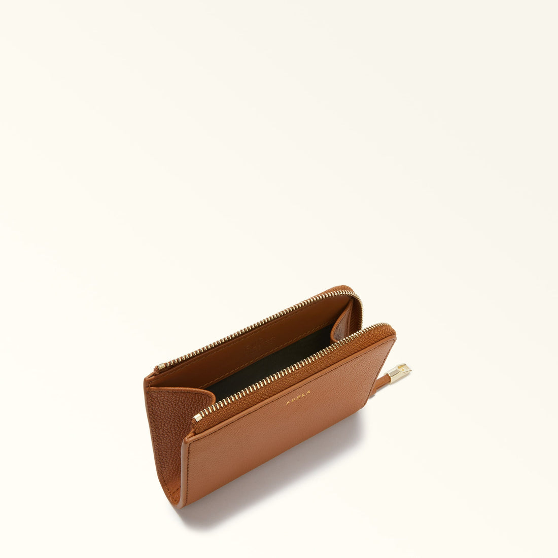FURLA GOCCIA CARD CASE BRANDY