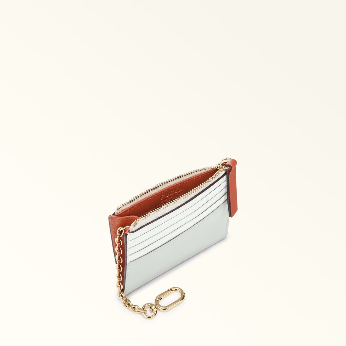 FURLA GRAZIA CARD CASE PANNA+RUGIADA+COTTO