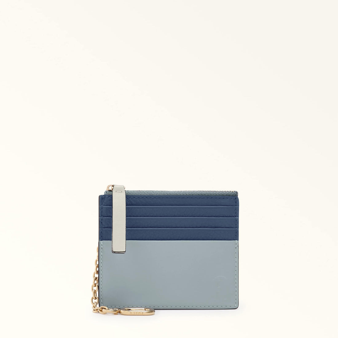 FURLA GRAZIA CARD CASE DENIM+NUVOLA+PANNA