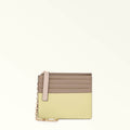 FURLA GRAZIA CARD CASE STUCCO GRAY+FREESIA+AZALEA