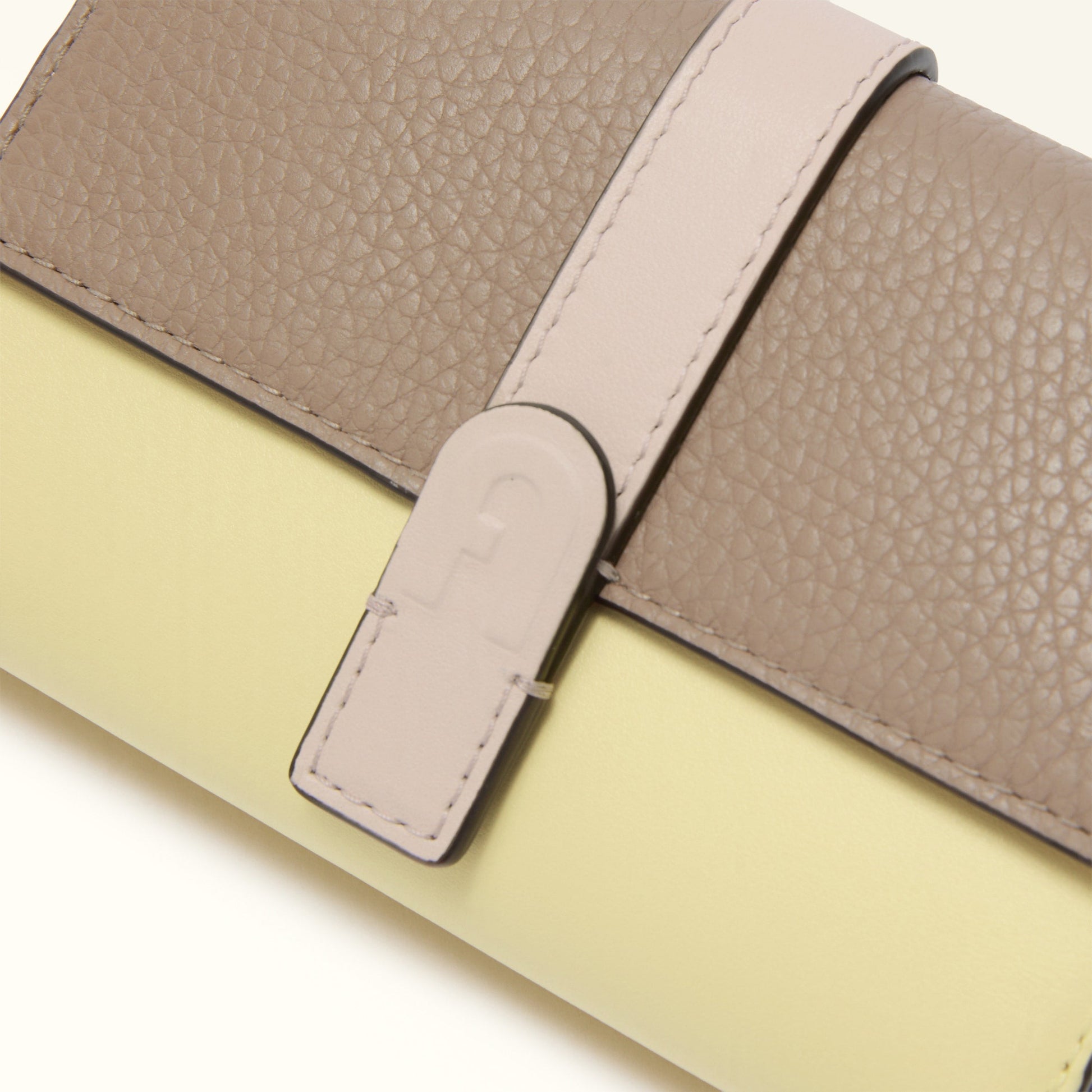 FURLA GRAZIA WALLET STUCCO GRAY+FREESIA+AZALEA
