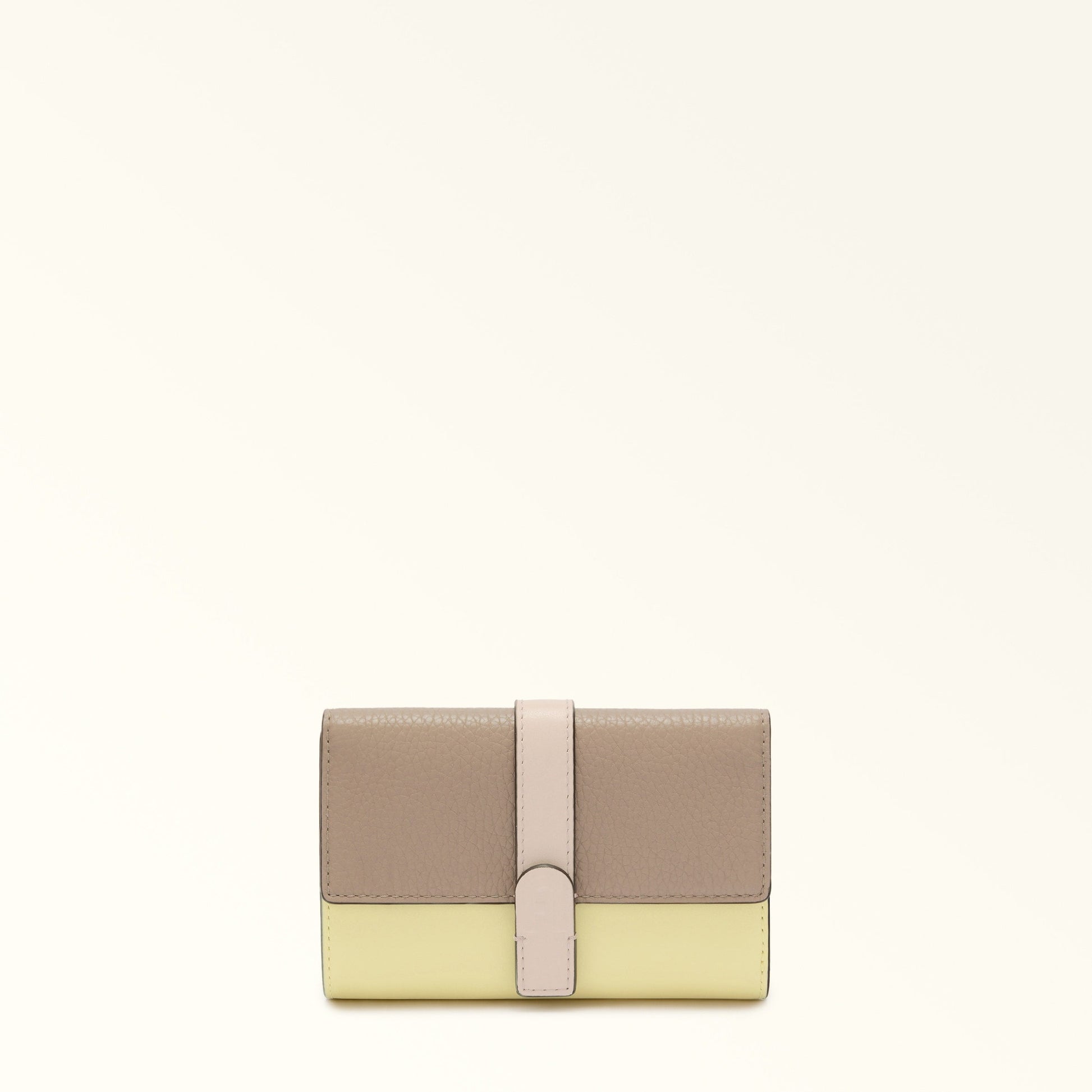FURLA GRAZIA WALLET STUCCO GRAY+FREESIA+AZALEA