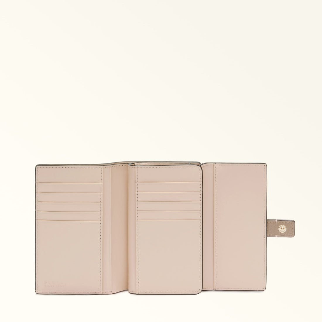 FURLA GRAZIA WALLET STUCCO GRAY+FREESIA+AZALEA