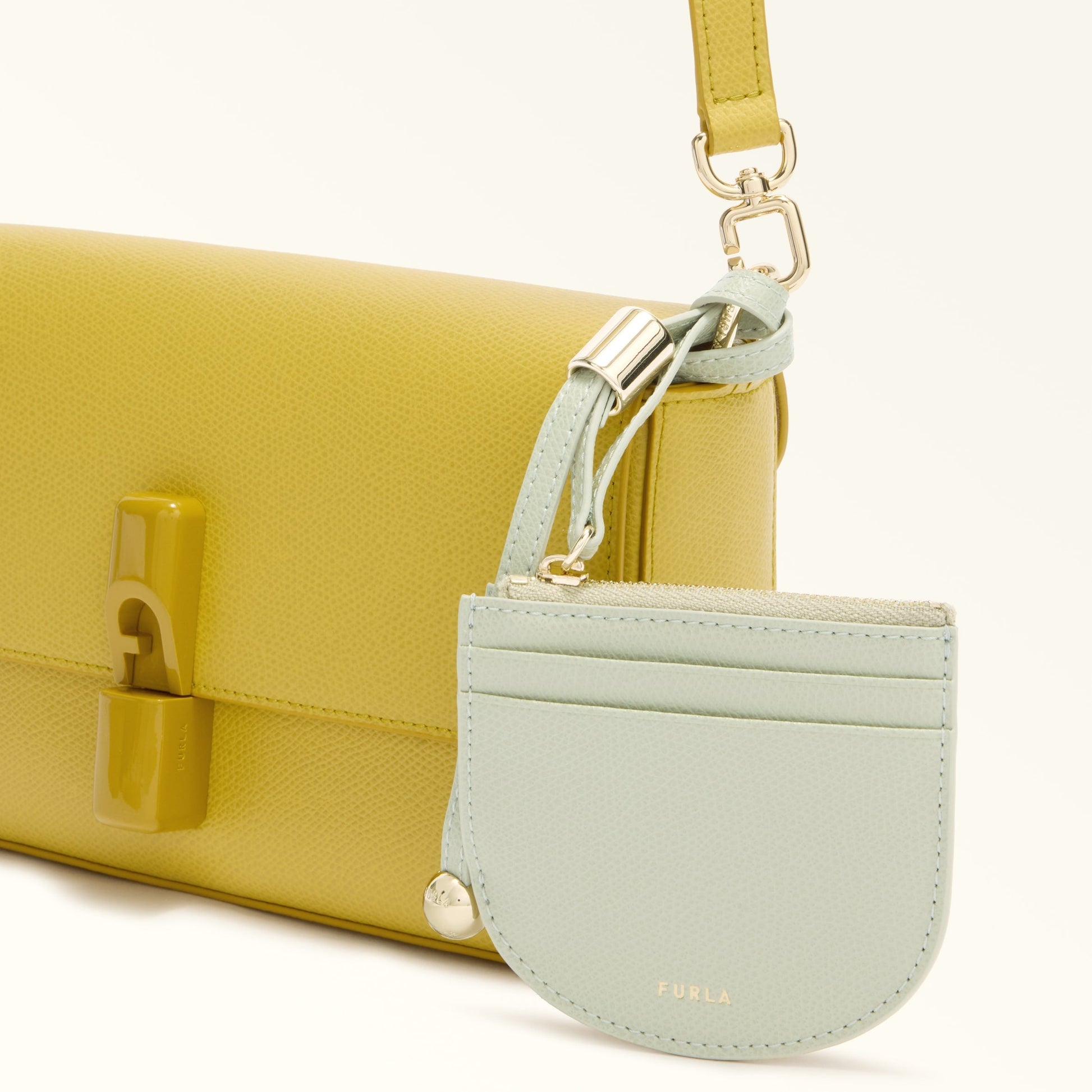 Furla Laura S Round Card Case W/Strap Furla