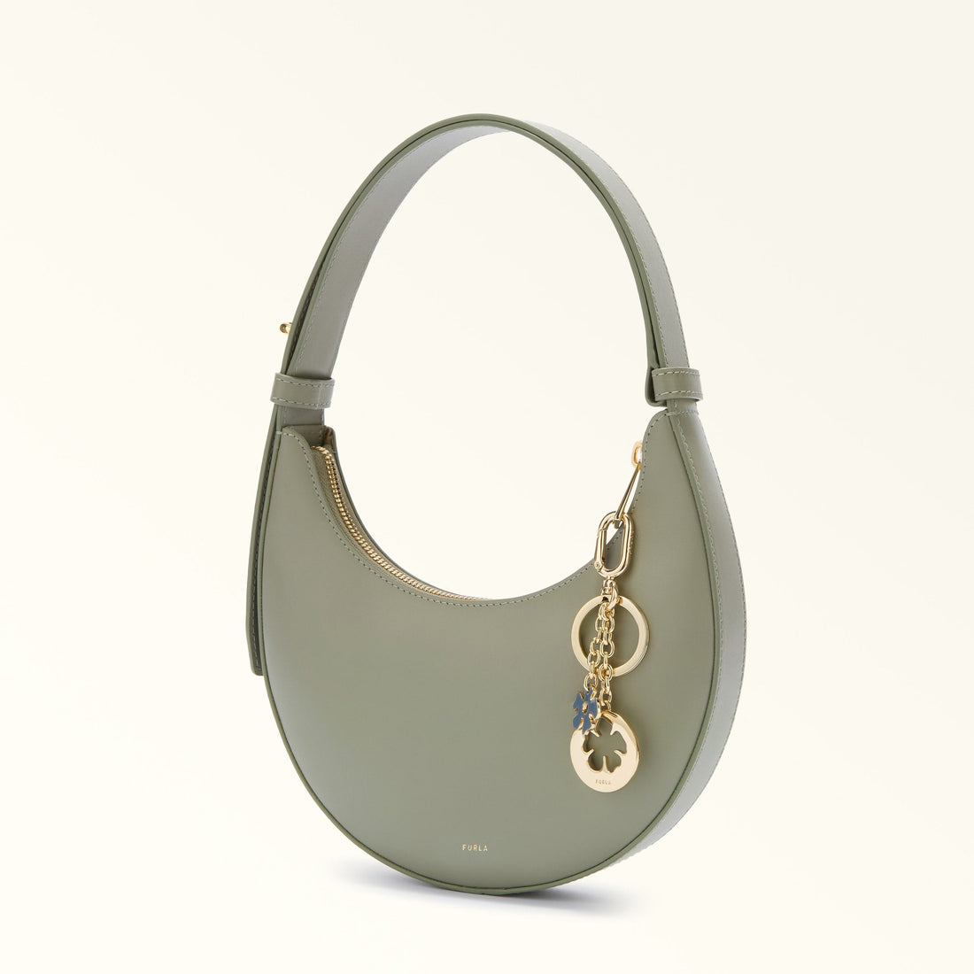 FURLA CRYSTAL KEYRINGS LIGHT BLUE