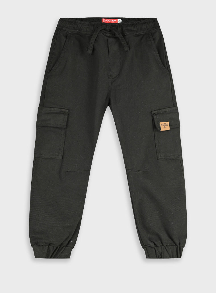 Cotton Boy Trousers - Black