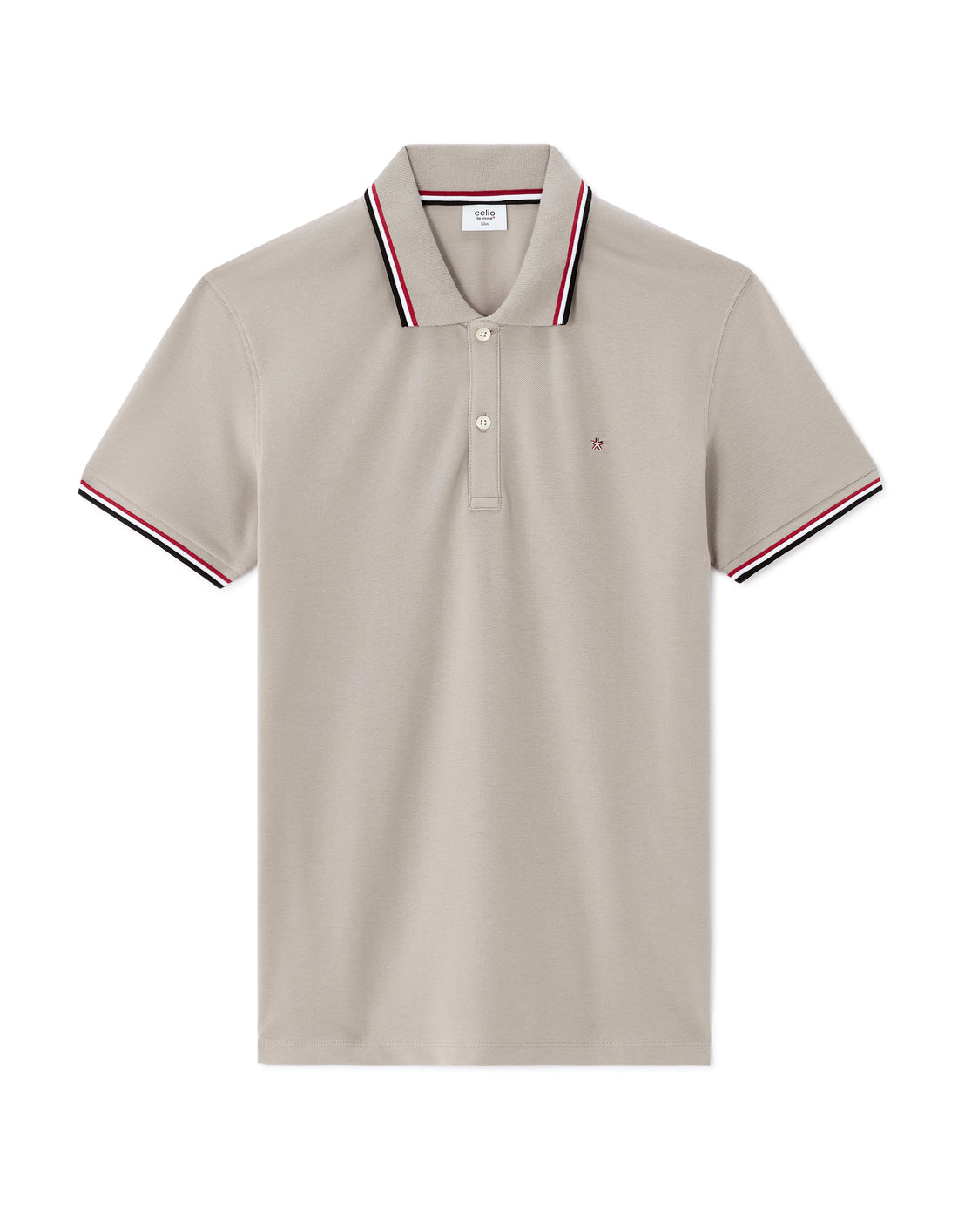 Light Grey Short Sleeves Polo - Celio Lebanon
