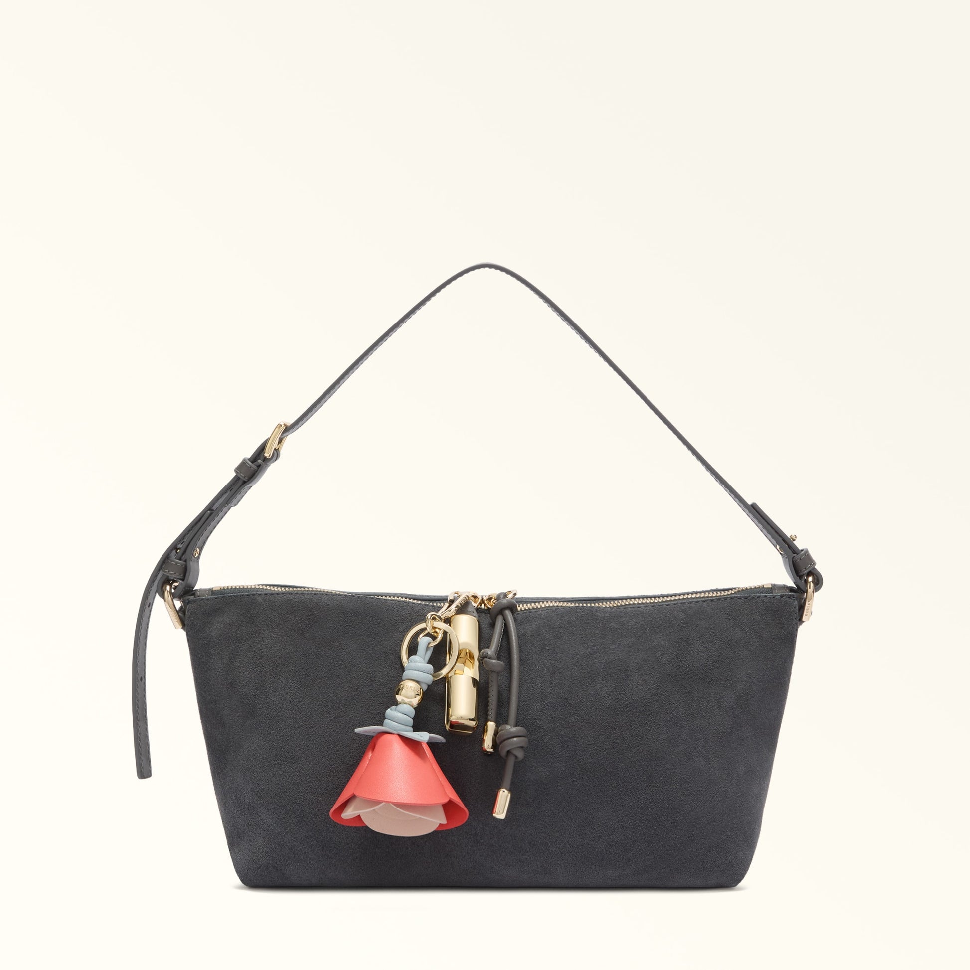 Furla Allegra Rose Keyring in Orange - Charms 