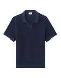 Celio Cotton Short-Sleeved Polo - Navy
