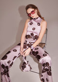 Cecile purple flower printed jumpsuit by Tara Jarmon Lebanon