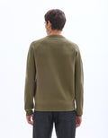 Kaki Crew Neck Jumper - Celio Lebanon