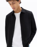 Celio Black regular fit ribbed shirt - Black