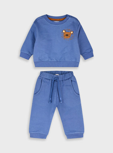 Cotton Boy Set - Royal Blue
