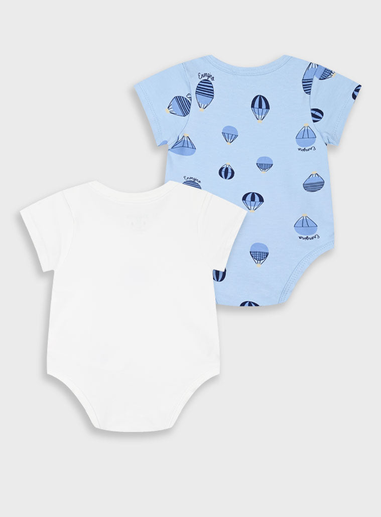 Set of 2 bodysuits for baby boys Energiers