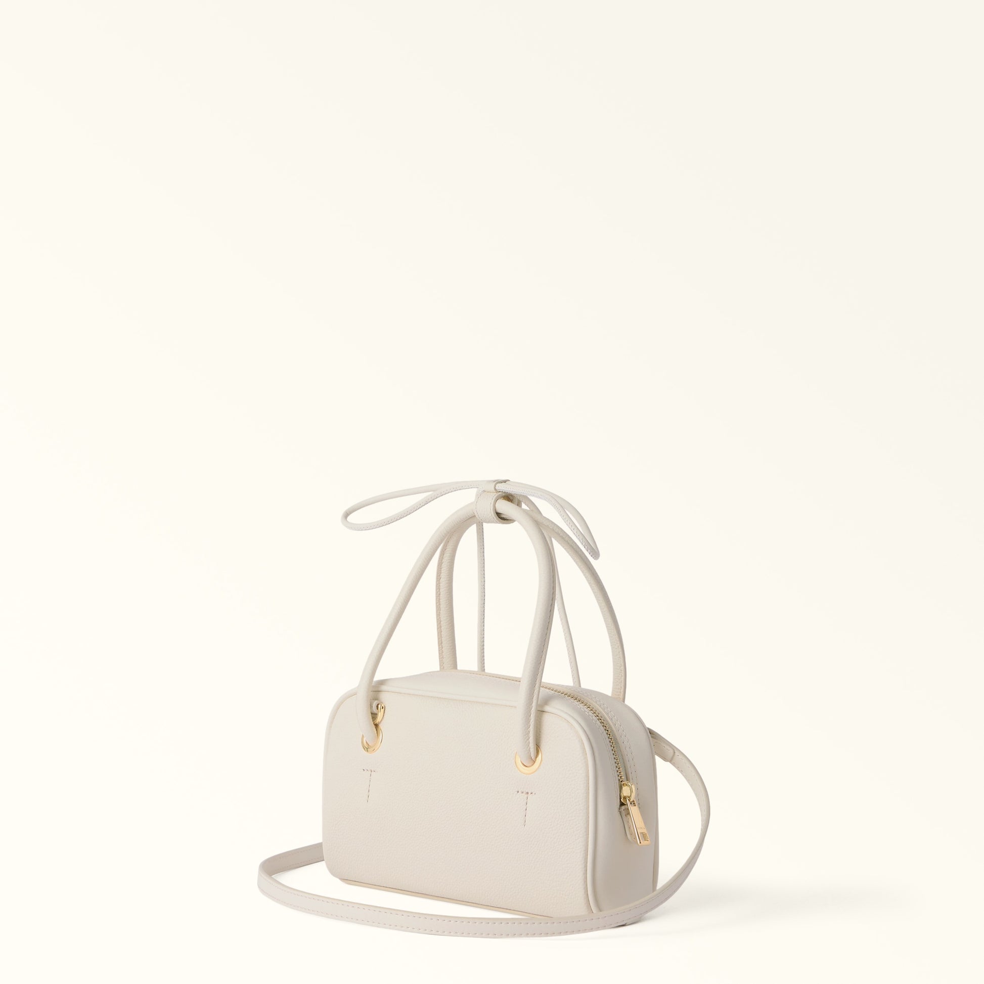 Furla Poppy Mini Dome in White - Bags 