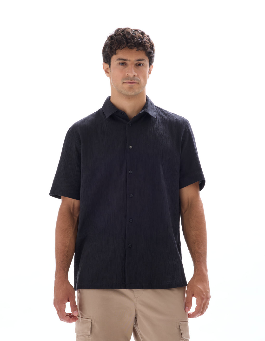 Black Short Sleeves Shirt - Celio Lebanon