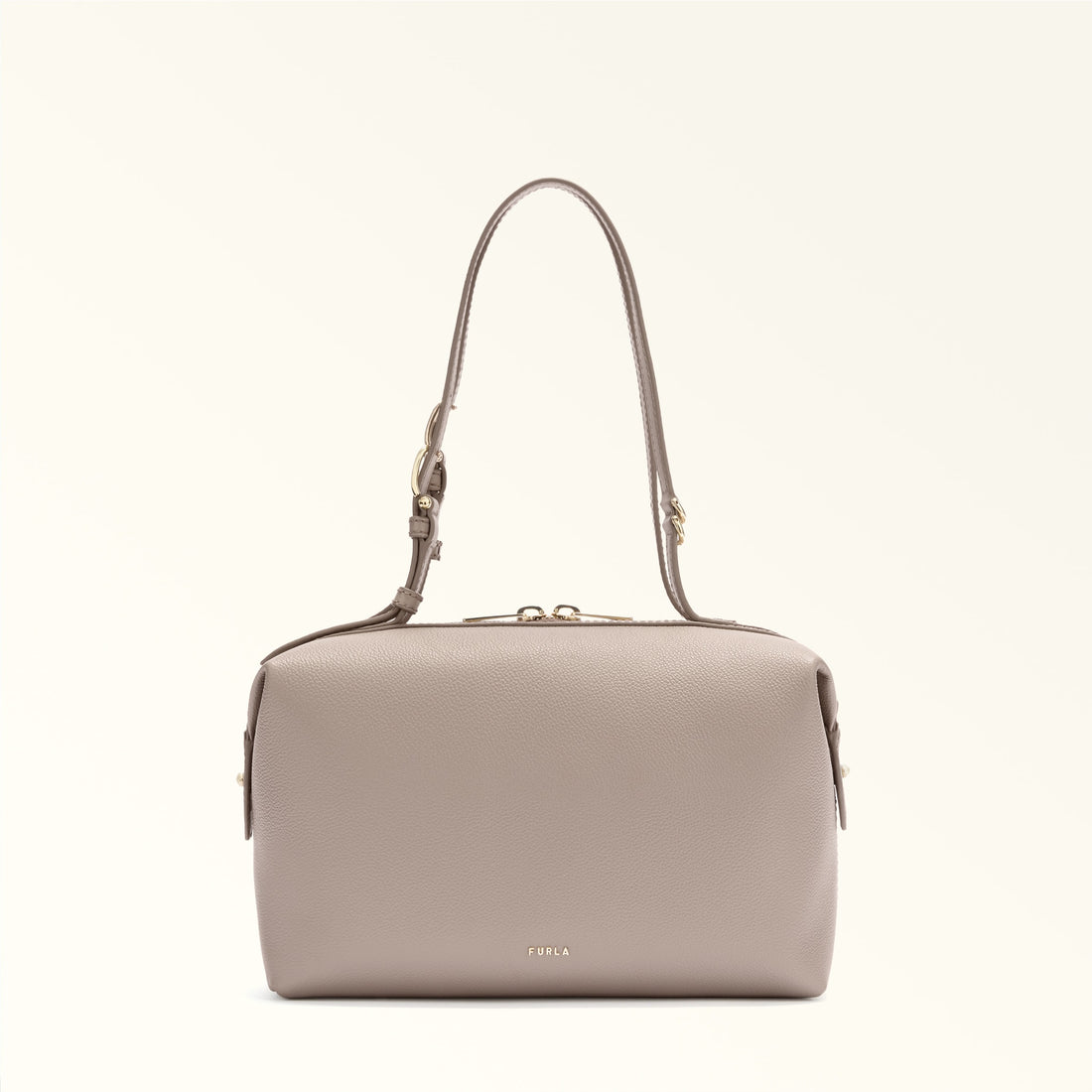 Furla Double S Boston  Bag In Leather