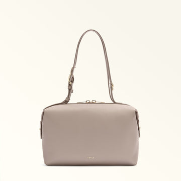 Furla Double S Boston  Bag In Leather