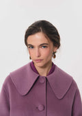 Marie coat in purple wool by Tara Jarmon
