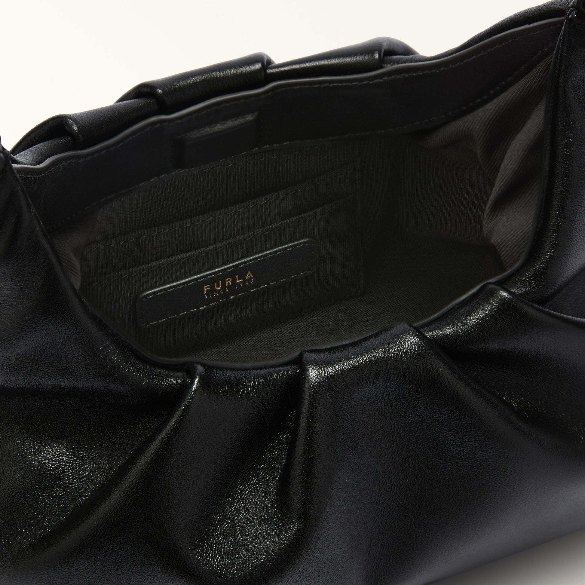 Furla Delia Mini Shoulder in Black - Bags 