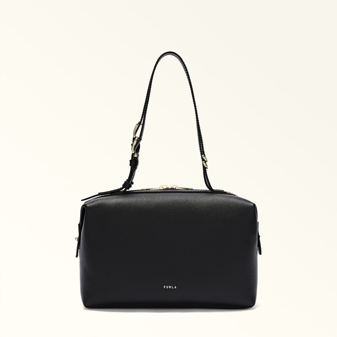 Furla Double S Boston  Bag In Leather
