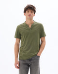Olive Mel Short Sleeves Tshirt - Celio Lebanon