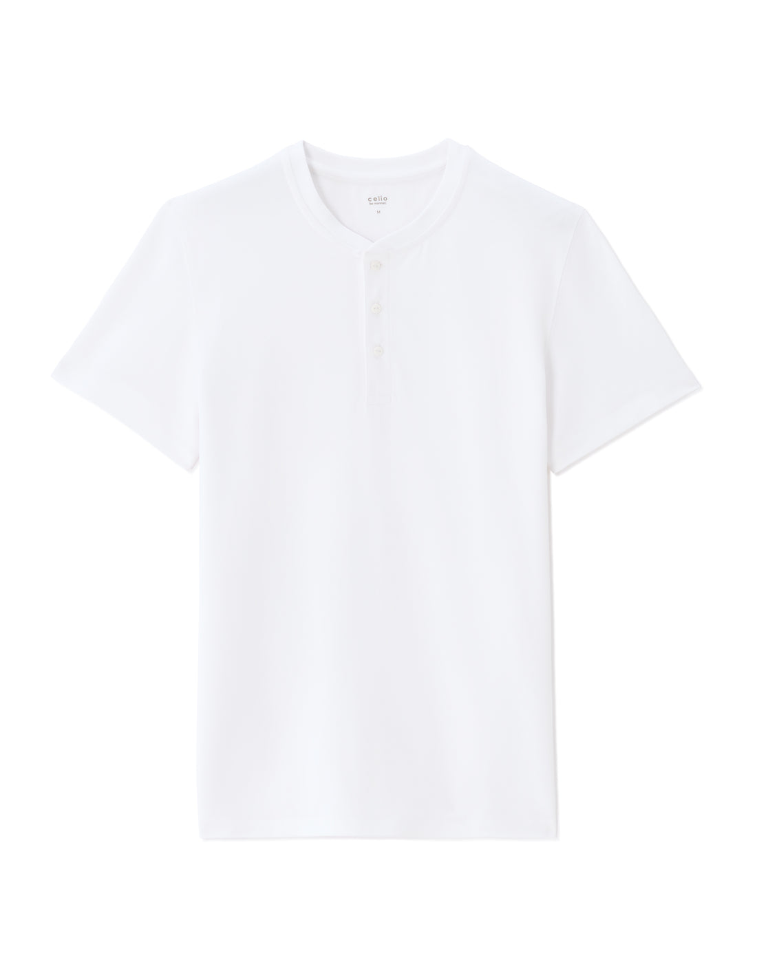 Optical White Short Sleeves Tshirt - Celio Lebanon