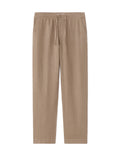 Celio 100% Linen Straight Pants - Brown