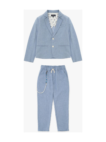 blue set top & bottom Set Top & Bottom KHABBAZ