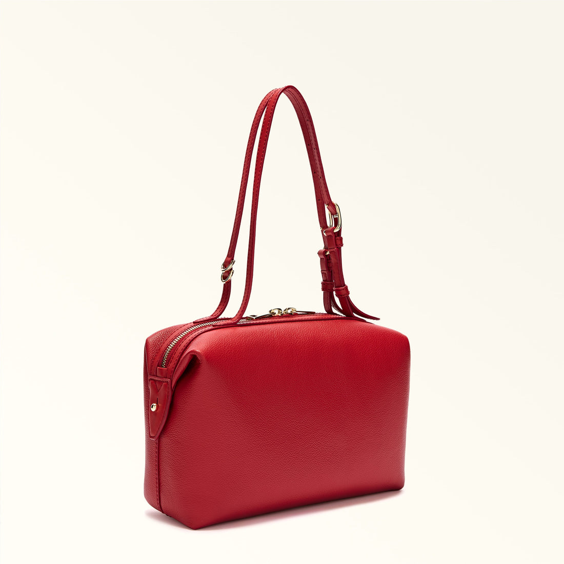 Furla Double S Boston  Bag In Leather