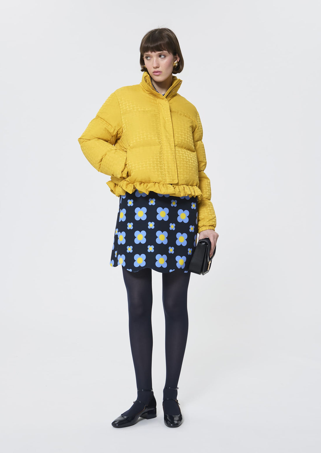Daniela  lemon yellow down jacket