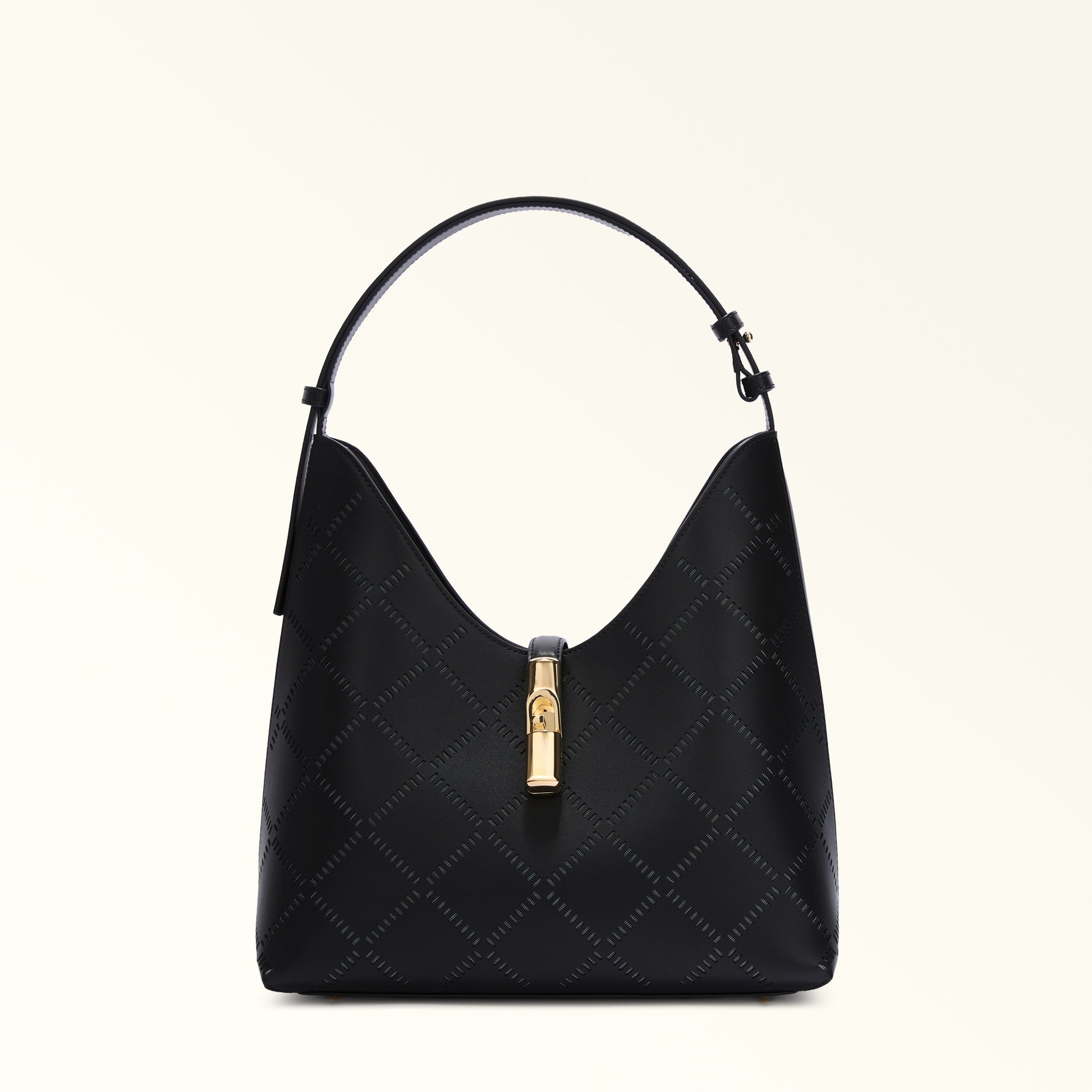Furla Goccia M Hobo in Black - Bags 