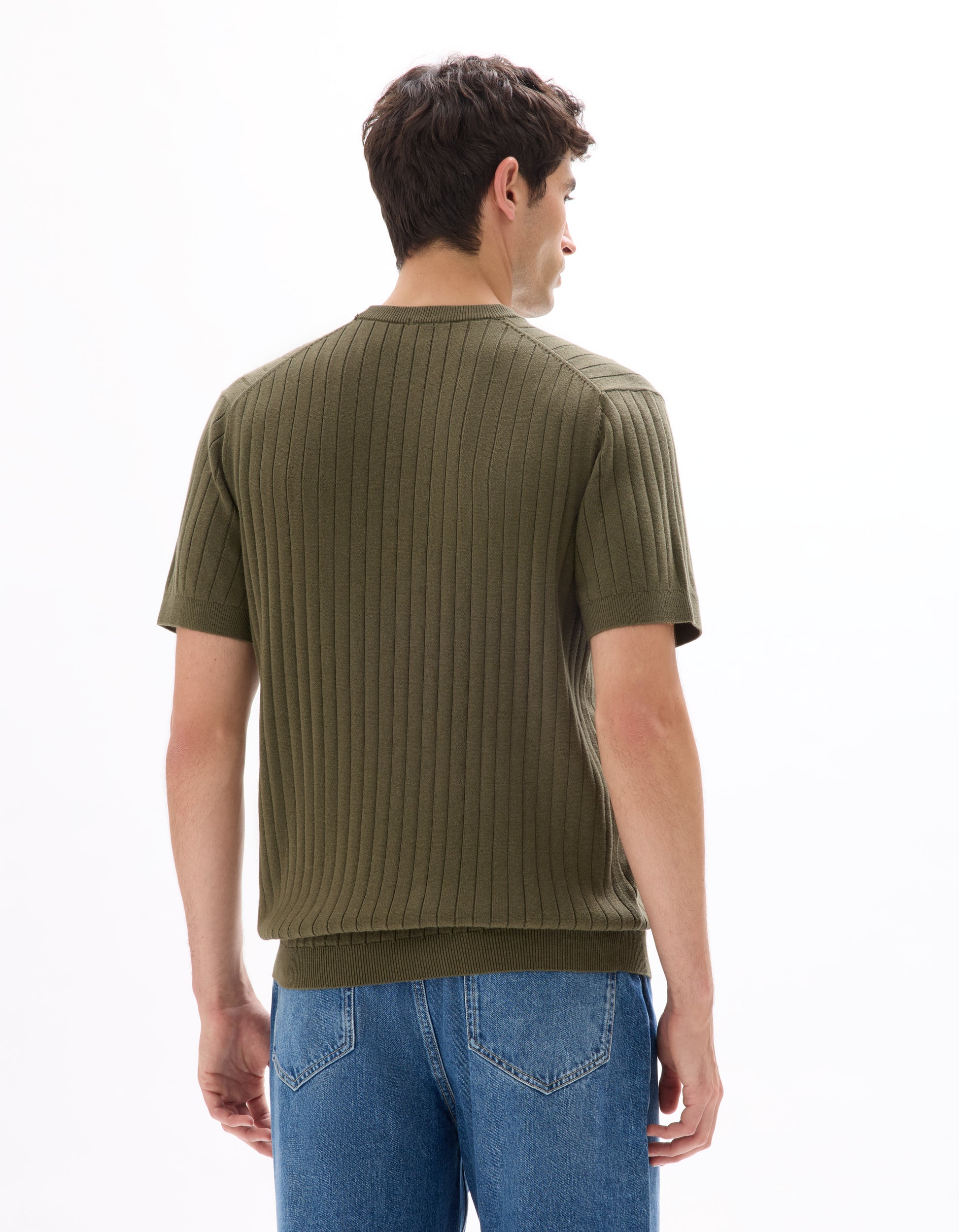 Real Khaki Short Sleeves Tshirt - Celio Lebanon