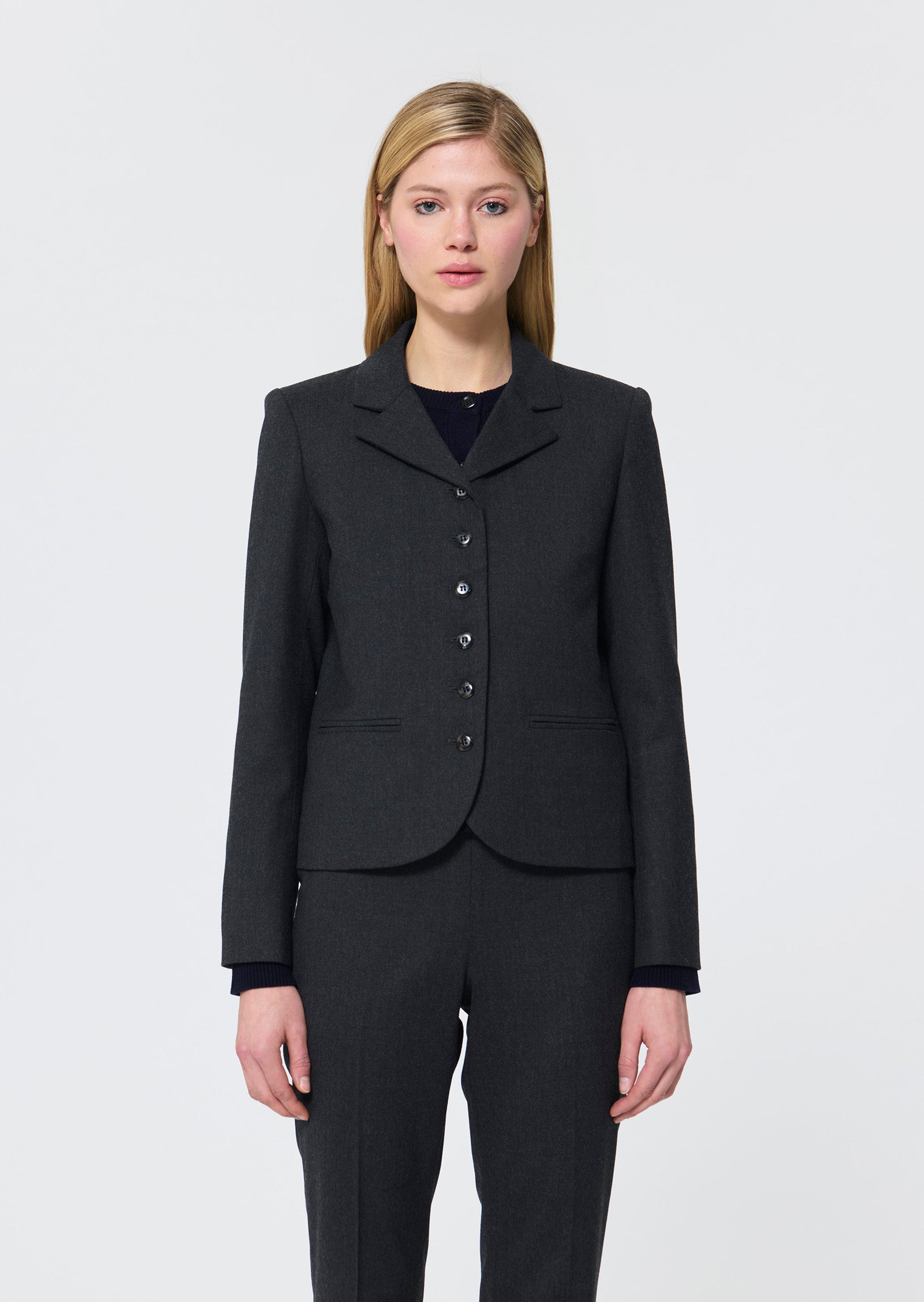 Valoma  heather grey jacket for women