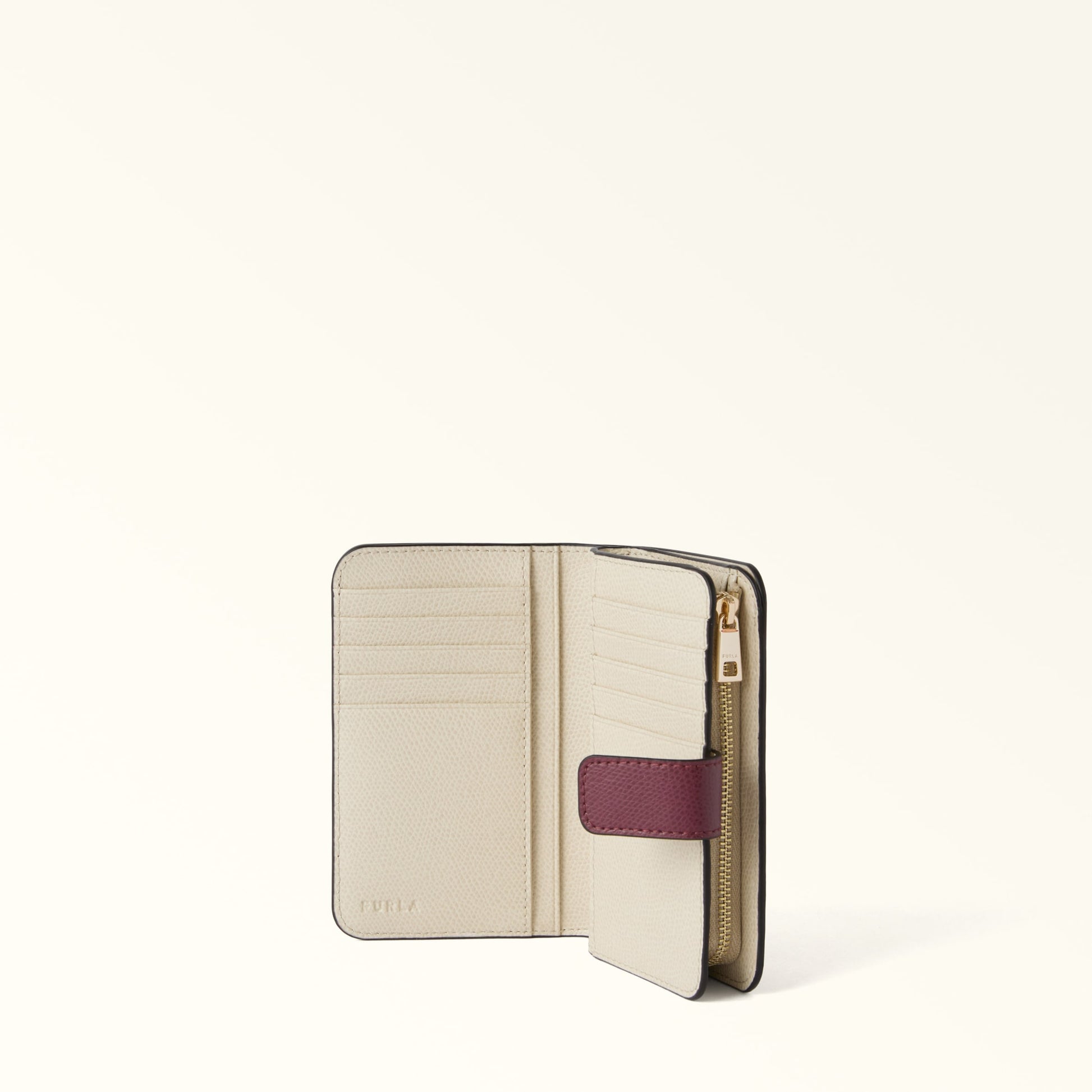 Furla Camelia M Compact Wallet in White - Wallets 