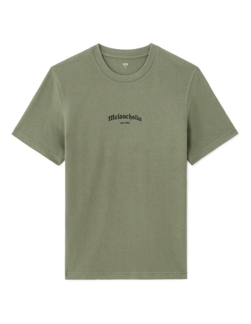 Celio Printed Boxy Crew Neck Cotton Blend T-shirt - Green