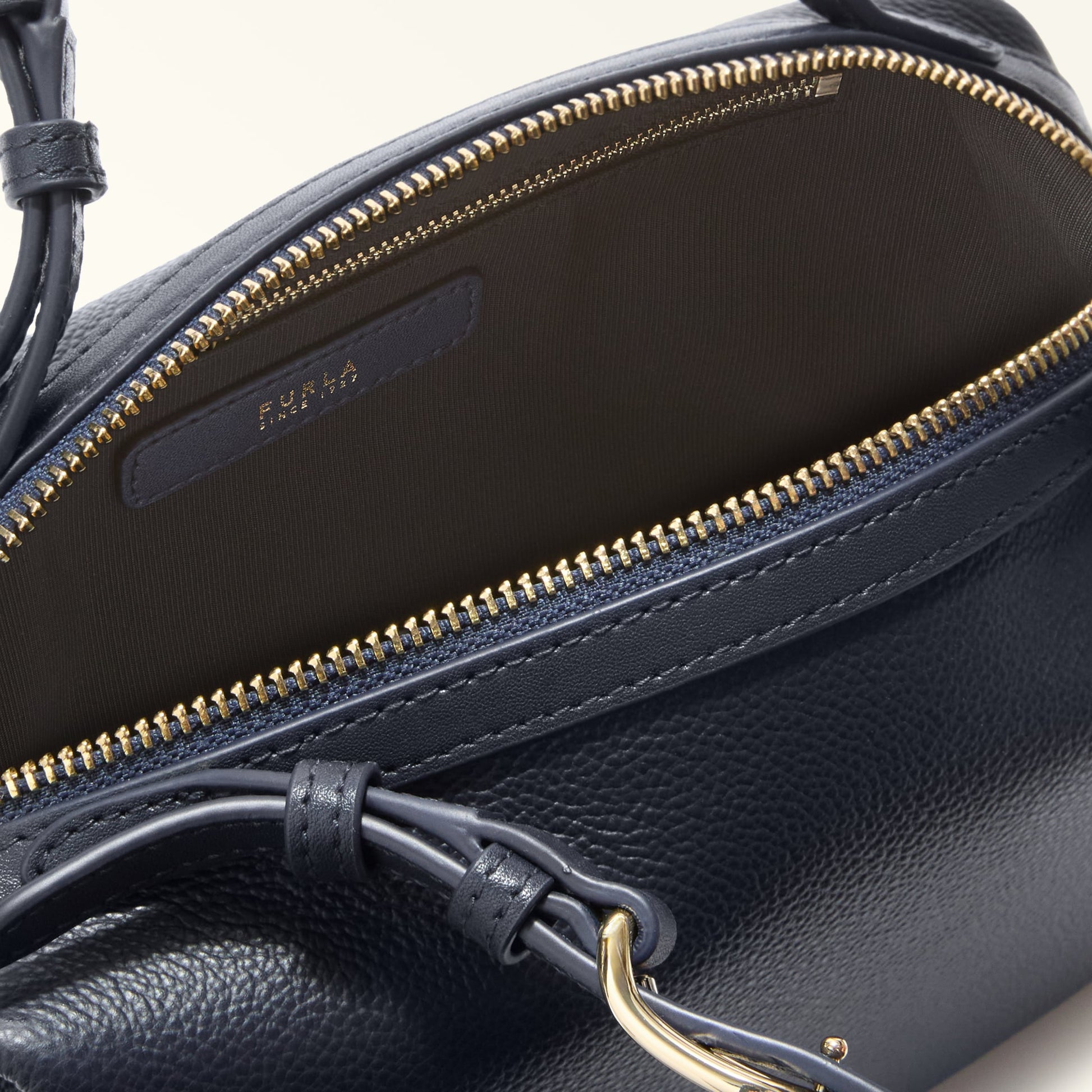 Furla Double Xl Boston  Bag In Leather