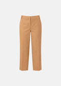 trousers in beige cotton garbardine
