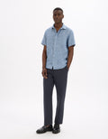 Blue Short Sleeves Shirt for Men