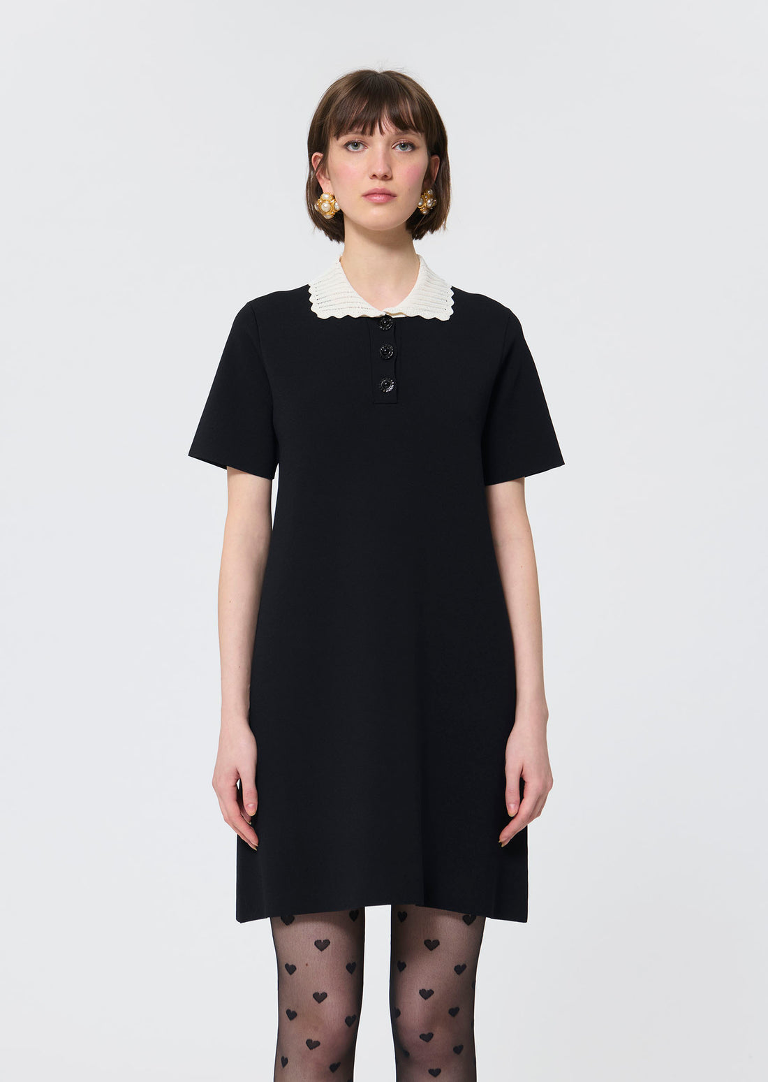 Ruiz  black knitted dress for women