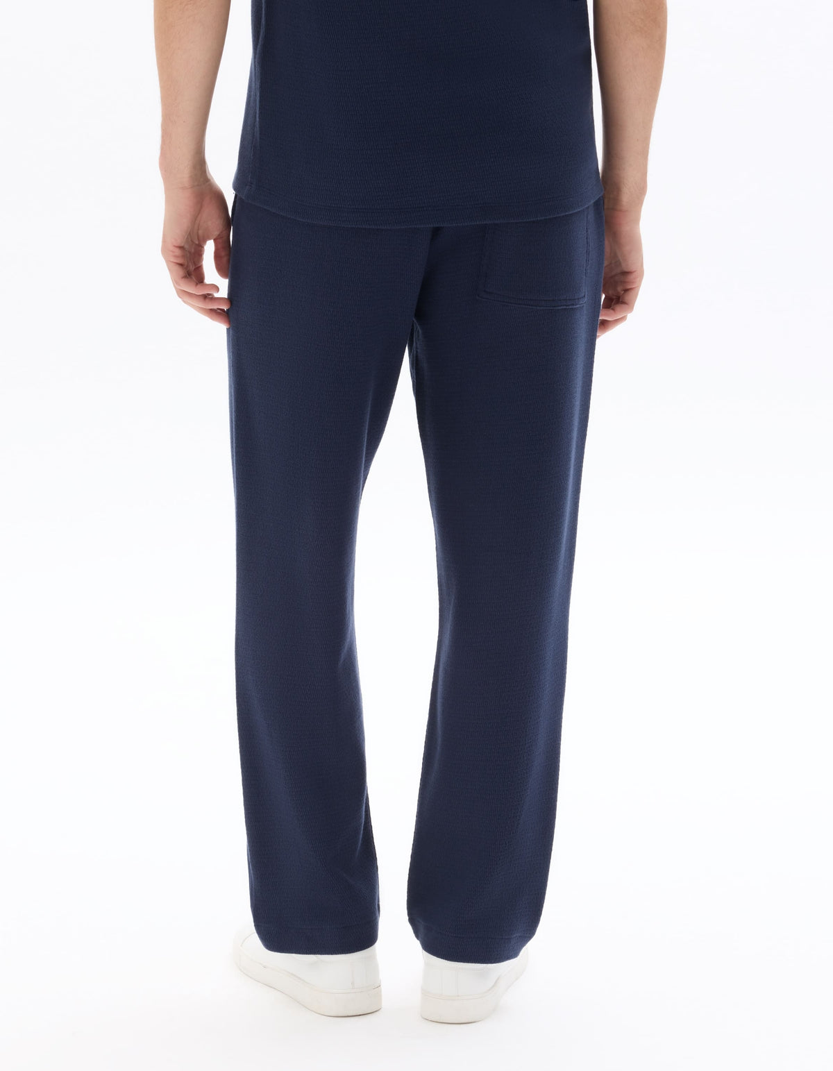 Celio Cotton Pants - Navy