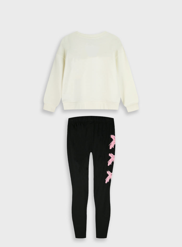 Cotton Girl Set - Ecru