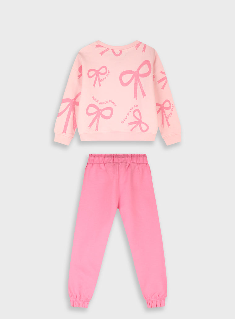 Cotton Girl Tracksuit - Strawberry