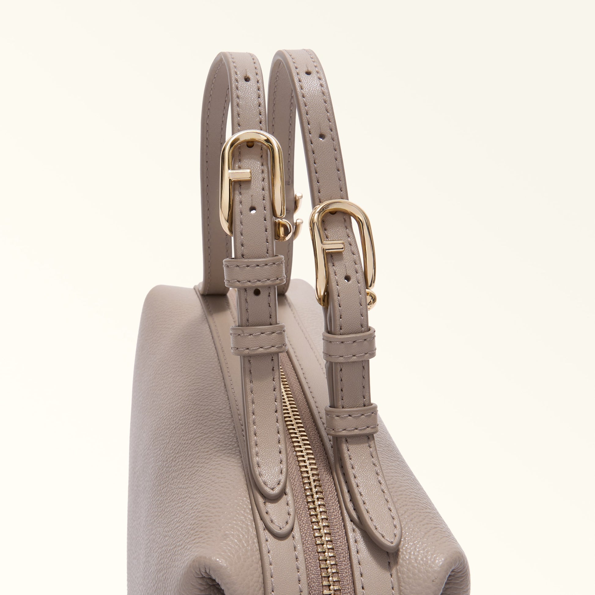 Furla Double Xl Boston  Bag In Leather