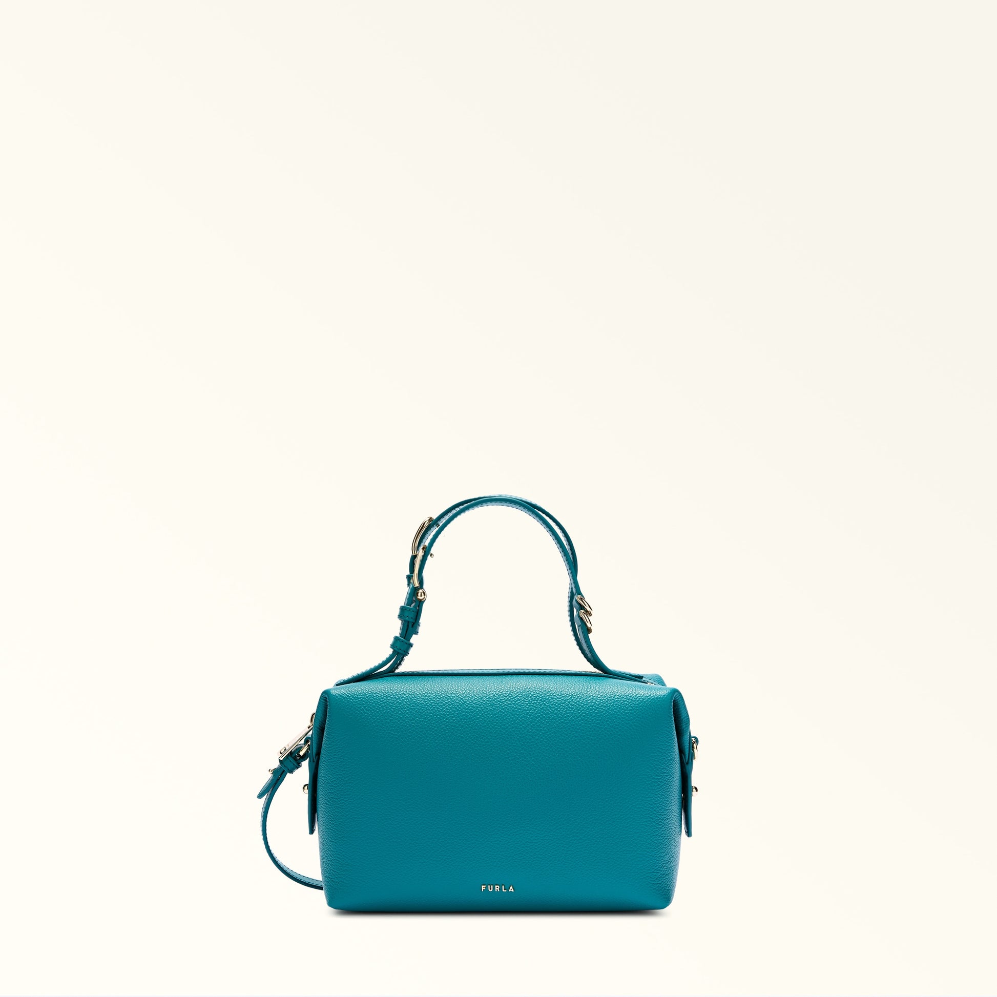 Furla Double Xl Boston  Bag In Leather