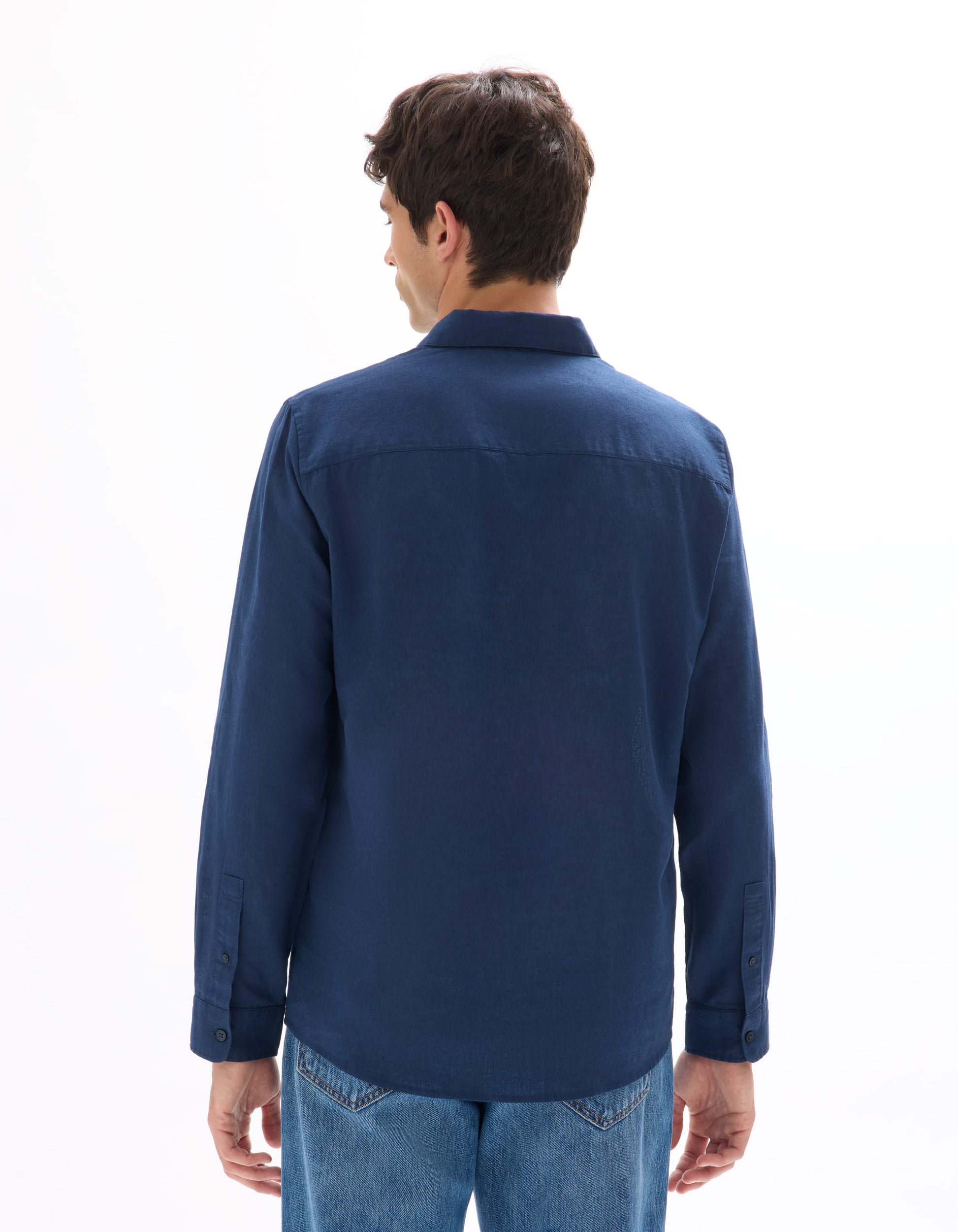 navy Long sleeves Shirt