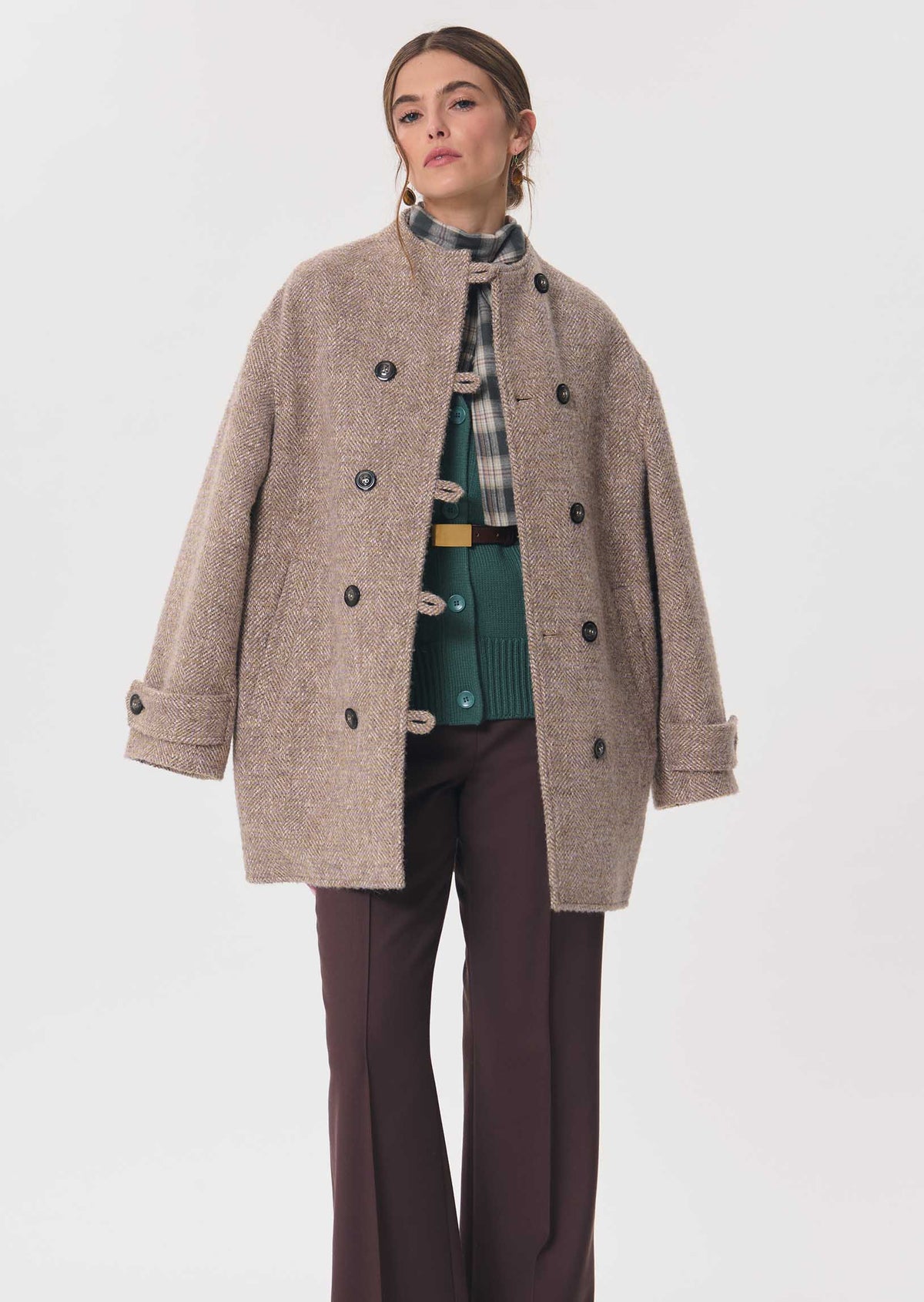 Premier trousers in brown by Tara Jarmon