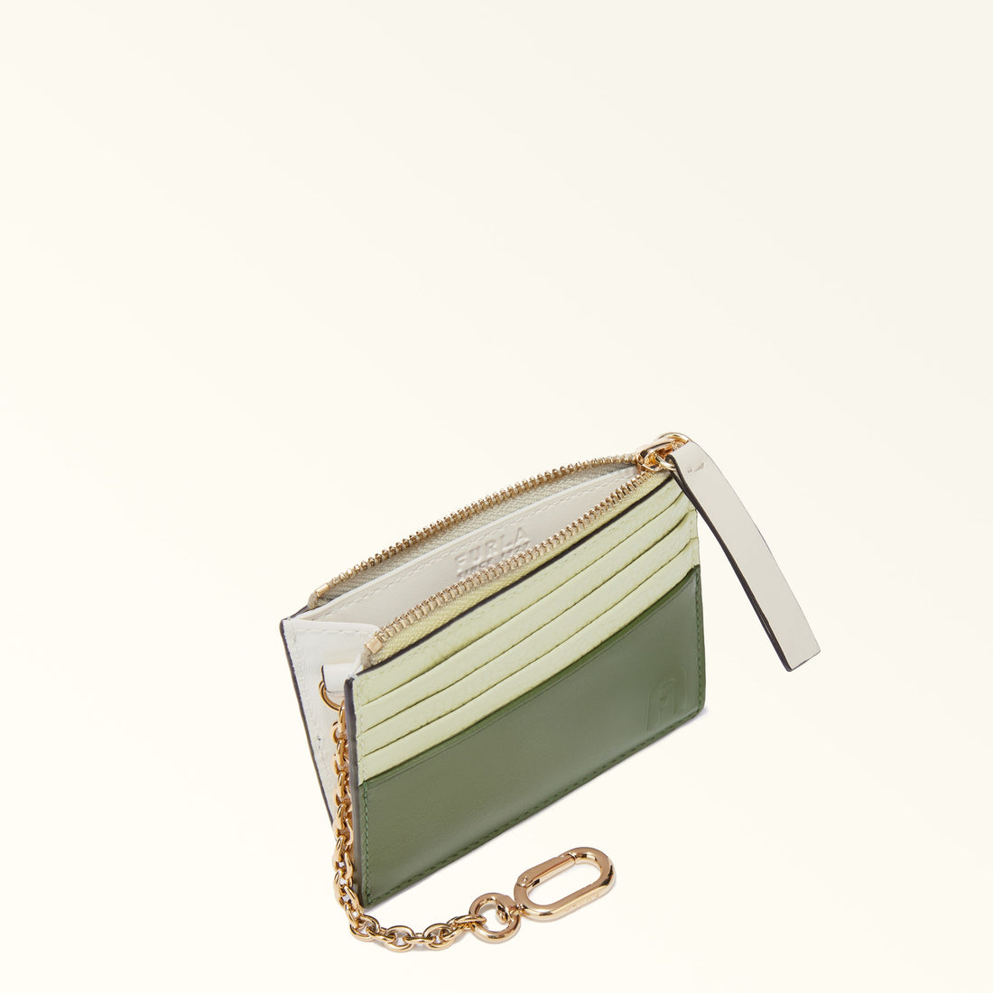 Card Case Fgr-Furla Grazia Light Salvia+Oliva+Panna